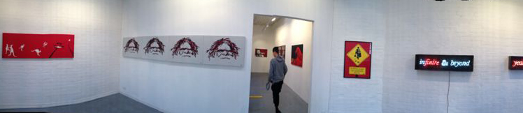 undercurrents exhibition install 2 @ red gallery north fitzroy vic by artist sittoula sitlakone